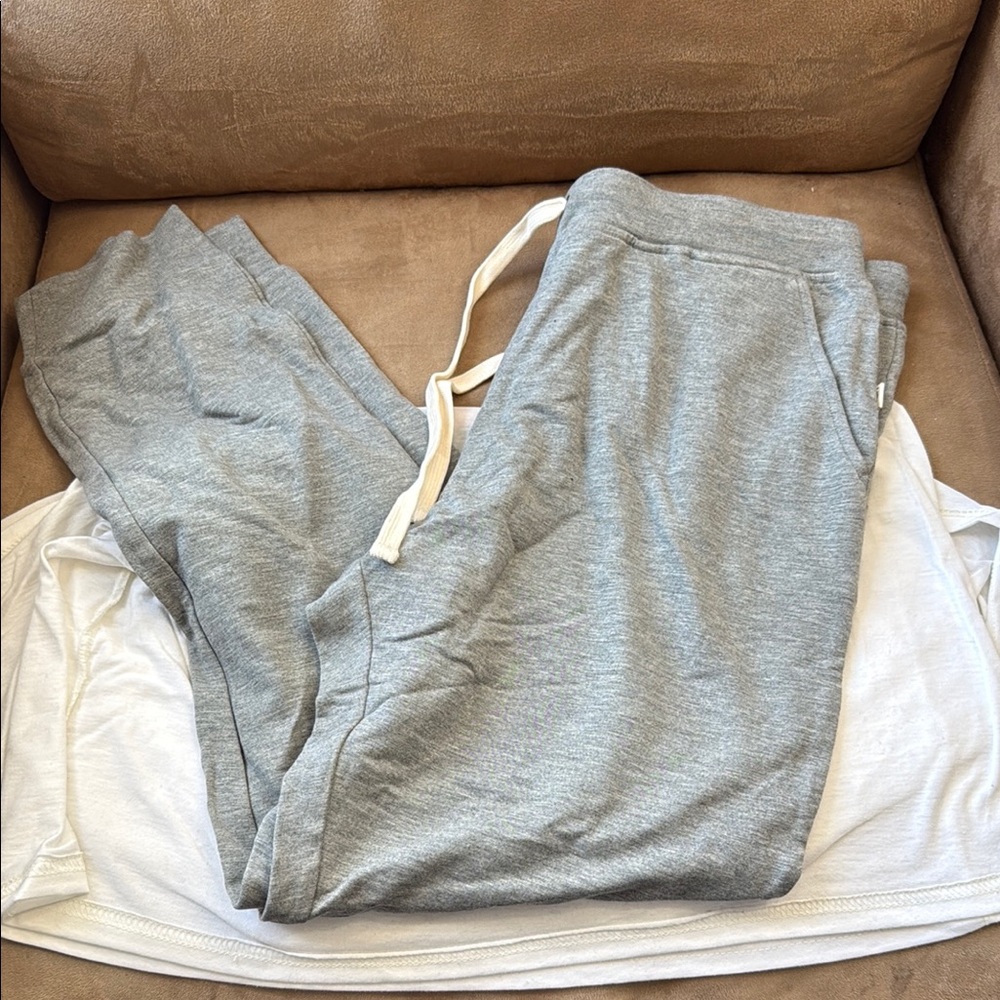 NWT UGG Gray Joggers with White Drawstring